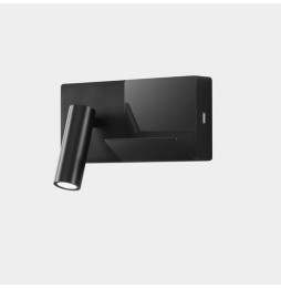 LedsC4 - Aplique ELAMP MINI LED 2W 2700K negro