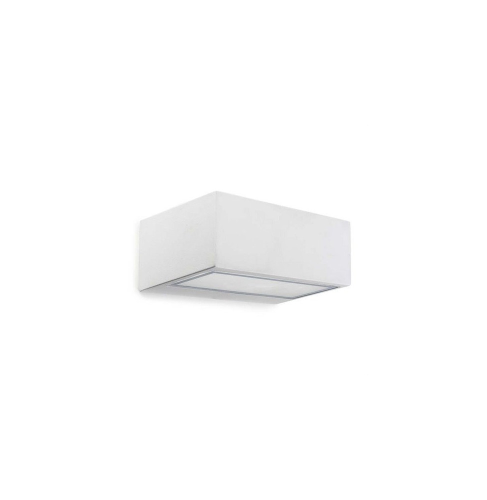 LedsC4 - Aplique IP65 Nemesis LED 90x220mm LED 17,5W 2700K blanco mate 1816lm LedsC4 - Aplique IP65 Nemesis LED 90x220mm LED 17,5W 2700K blanco mate 1816lm