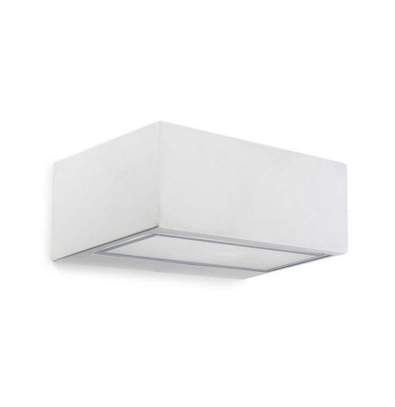 LedsC4 - Aplique IP65 Nemesis LED 90x220mm LED 17,5W 2700K blanco mate 1816lm