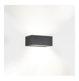 LedsC4 - Aplique IP65 Nemesis LED 90x220mm LED 17,5W 2700K gris urbano 1816lm