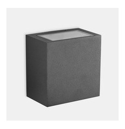 LedsC4 - Aplique IP66 AFRODITA Tech grande 1 emisión LED 19,3W 4000K 0-10V gris urbano 194lm
