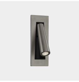 LedsC4 - Aplique empotrado GAMMA LED 2,1W 2700K 137lm negro níquel satinado