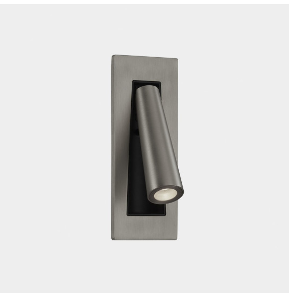 LedsC4 - Aplique empotrado GAMMA LED 2,1W 2700K 137lm negro níquel satinado