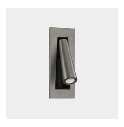 LedsC4 - Aplique empotrado GAMMA LED 2,1W 2700K 137lm negro níquel satinado