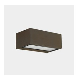 LedsC4 - Aplique IP65 Nemesis LED 70x170mm LED 10,5W 2700K marrón 834lm