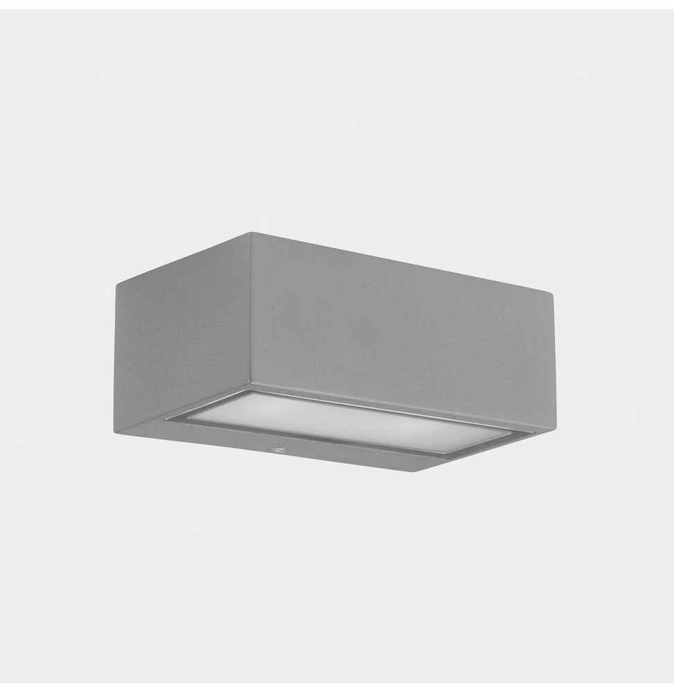 LedsC4 - Aplique IP65 Nemesis LED 90x220mm LED 17,5W 2700K gris 1816lm LedsC4 - Aplique IP65 Nemesis LED 90x220mm LED 17,5W 2700K gris 1816lm
