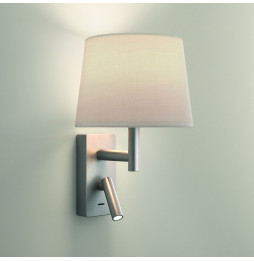 LedsC4 - Aplique METRICA Shade Reader E27 60W níquel satinado