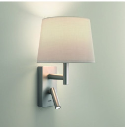 LedsC4 - Aplique METRICA Shade Reader E27 60W níquel satinado