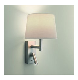 LedsC4 - Aplique METRICA Shade Reader E27 60W níquel satinado