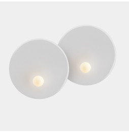 LedsC4 - Aplique TRIP doble 460/460mm E14 7W negro blanco