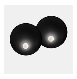LedsC4 - Aplique TRIP doble 460/460mm E14 7W negro