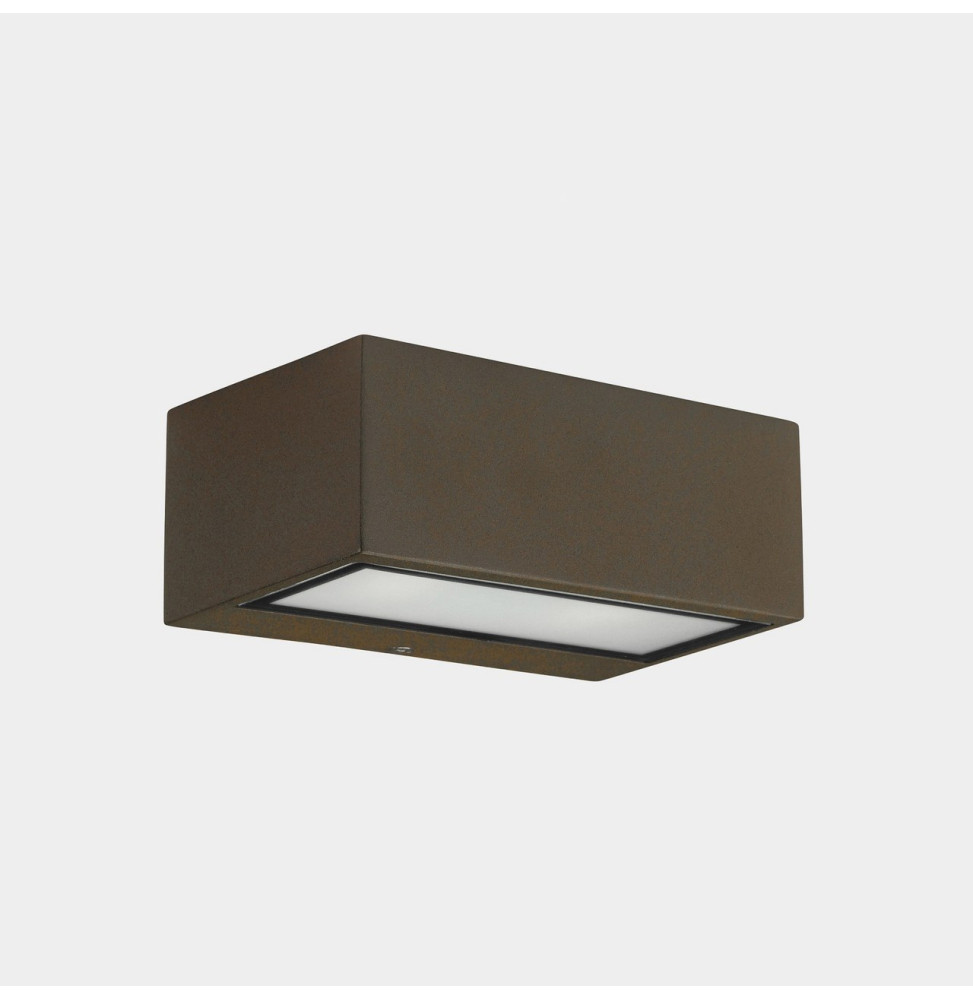 LedsC4 - Aplique IP65 Nemesis LED 90x220mm LED 17,5W 2700K marrón 1816lm LedsC4 - Aplique IP65 Nemesis LED 90x220mm LED 17,5W 2700K marrón 1816lm