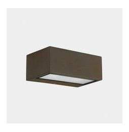 LedsC4 - Aplique IP65 Nemesis LED 90x220mm LED 17,5W 2700K marrón 1816lm