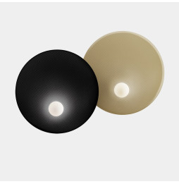 LedsC4 - Aplique TRIP doble 460/460mm E14 7W negro oro mate