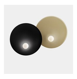 LedsC4 - Aplique TRIP doble 460/460mm E14 7W negro oro mate