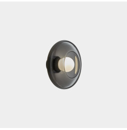 LedsC4 - Aplique TRIP Glass E14 7W negro metalizado