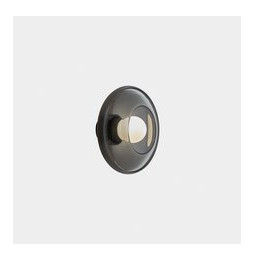 LedsC4 - Aplique TRIP Glass E14 7W negro metalizado