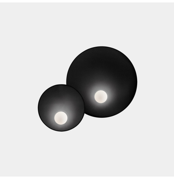 LedsC4 - Aplique TRIP doble 460/300mm E14 7W negro