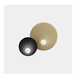 LedsC4 - Aplique TRIP doble 460/300mm E14 7W negro oro mate
