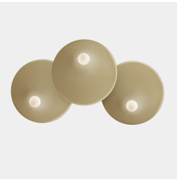 LedsC4 - Aplique TRIP triple 460/460/460mm E14 7W oro mate
