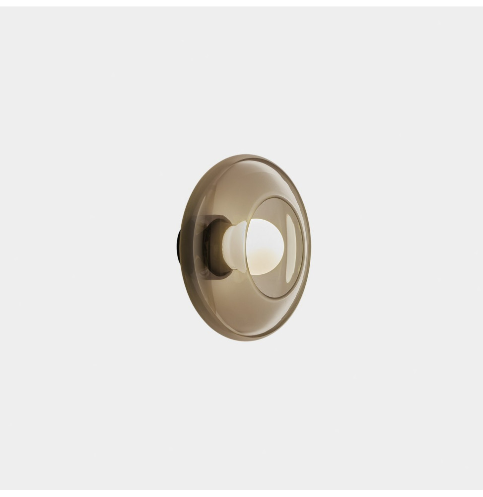 LedsC4 - Aplique TRIP Glass E14 7W negro
