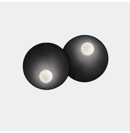 LedsC4 - Aplique TRIP doble 300/300mm E14 7W negro