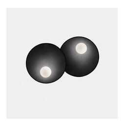 LedsC4 - Aplique TRIP doble 300/300mm E14 7W negro