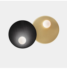 LedsC4 - Aplique TRIP doble 300/300mm E14 7W negro oro mate