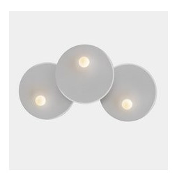 LedsC4 - Aplique TRIP triple 460/460/460mm E14 7W negro cemento