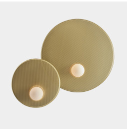 LedsC4 - Aplique TRIP doble 460/300mm E14 7W oro mate