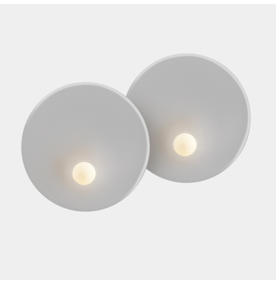 LedsC4 - Aplique TRIP doble 460/460mm E14 7W negro cemento