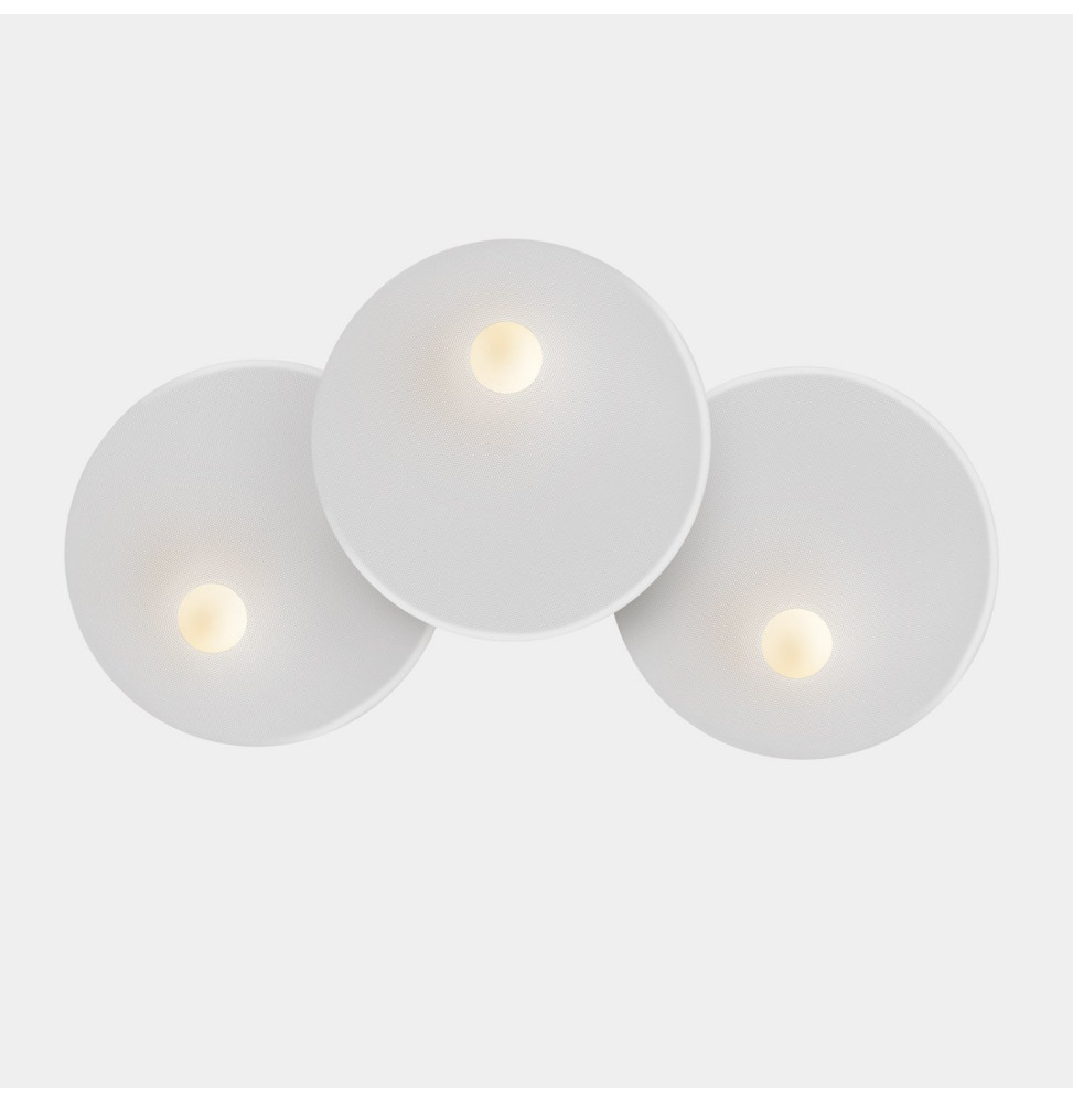 LedsC4 - Aplique TRIP triple 460/460/460mm E14 7W negro blanco
