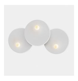 LedsC4 - Aplique TRIP triple 460/460/460mm E14 7W negro blanco