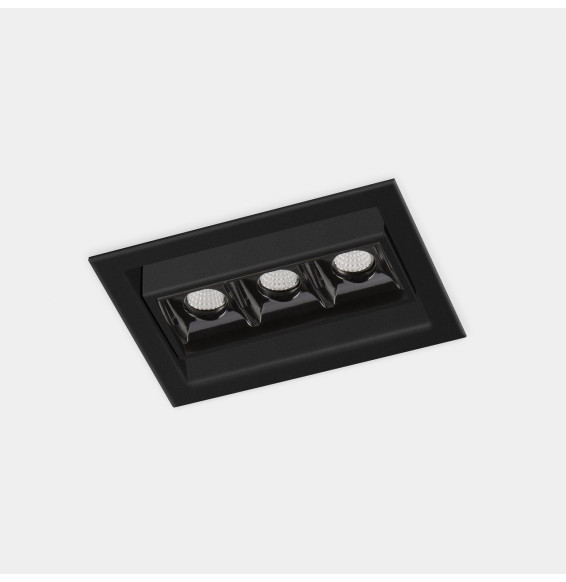 LedsC4 - Downlight BENTO 3 LEDS 6,1W 2700K CRI90 18,1 negro IP20 449lm