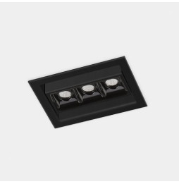 LedsC4 - Downlight BENTO 3 LEDS 6,1W 2700K CRI90 18,1 negro IP20 449lm