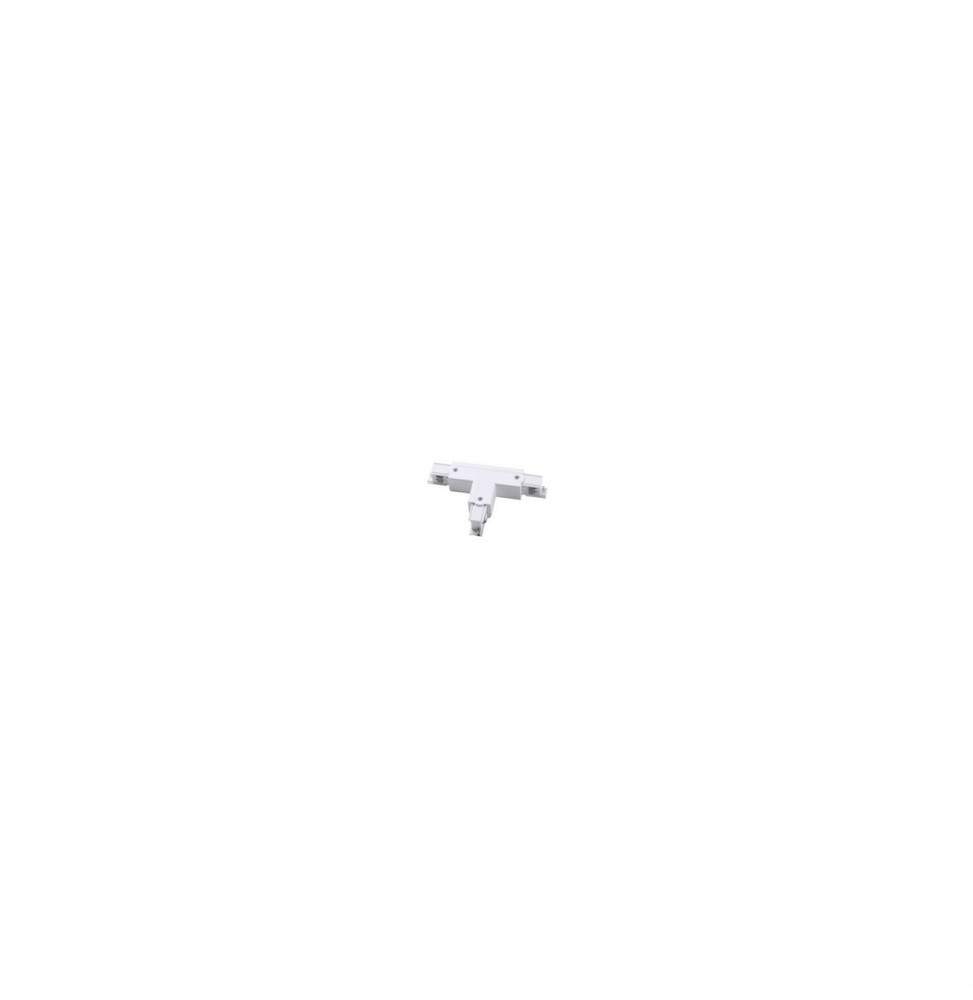 LedsC4 - Conector izquierdo negro T carril blanco LedsC4 - Conector izquierdo negro T carril blanco