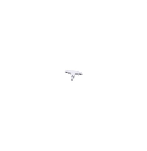 LedsC4 - Conector izquierdo negro T carril blanco
