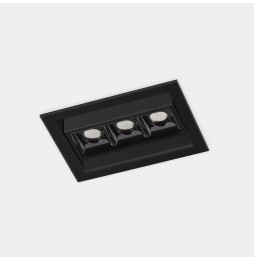 LedsC4 - Downlight BENTO 3 LEDS 6,1W 3000K CRI90 48,8 negro IP20 421lm