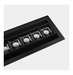 LedsC4 - Downlight BENTO 6 LEDS 12,2W 3000K CRI90 48 negro IP20 802lm