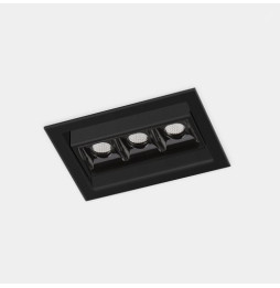 LedsC4 - Downlight BENTO 3 LEDS 6,1W 3000K CRI90 18,1 negro IP20 449lm