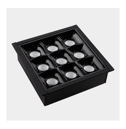 LedsC4 - Downlight BENTO estándar cuadrado Trim 18,3W 2700K CRI90 48 negro IP20 1303lm