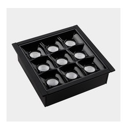 LedsC4 - Downlight BENTO estándar cuadrado Trim 18,3W 2700K CRI90 17,7 negro IP20 1361lm