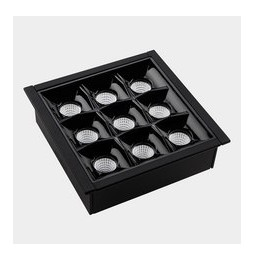 LedsC4 - Downlight BENTO estándar cuadrado Trim 18,3W 4000K CRI90 17,7 negro IP20 1495lm