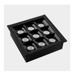 LedsC4 - Downlight BENTO estándar cuadrado Trim 18,3W 3000K CRI90 17,7 negro IP20 1361lm