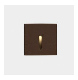 LedsC4 - Empotrable pared IP65 BAT cuadrado lineal LED 2,2W 2700K 6lm marrón