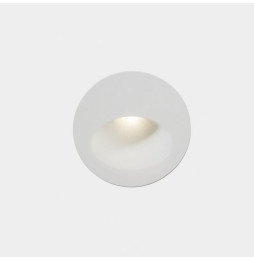 LedsC4 - Empotrable pared IP65 BAT redondo oval LED 2,2W 2700K 45lm blanco