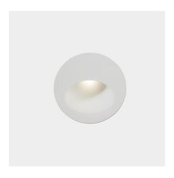 LedsC4 - Empotrable pared IP65 BAT redondo oval LED 2,2W 2700K 45lm blanco