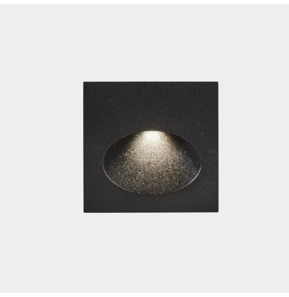 LedsC4 - Empotrable pared IP65 BAT cuadrado oval LED 2,2W 2700K 24lm gris urbano