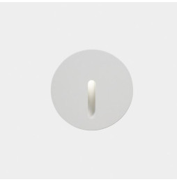 LedsC4 - Empotrable pared IP65 BAT redondo lineal LED 2,2W 3000K 11lm blanco