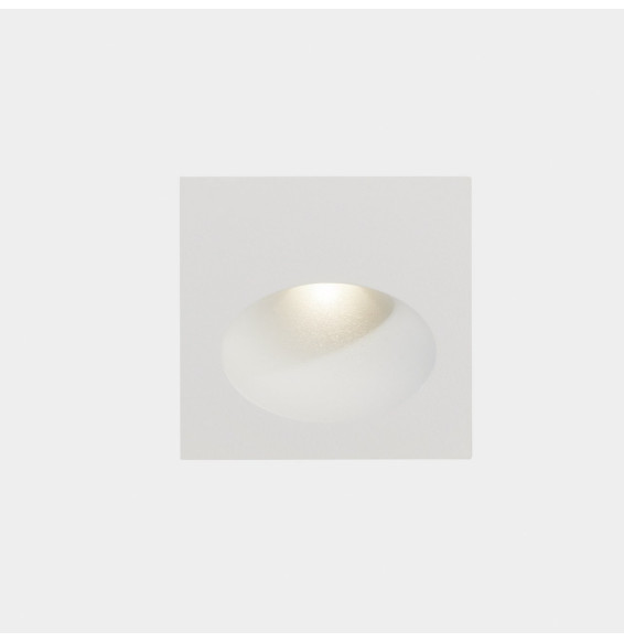 LedsC4 - Empotrable pared IP65 BAT cuadrado oval LED 2,2W 4000K 48lm blanco